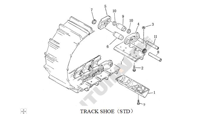 Shantui SD22 Track Shoe Assembly 8216-MD-381561