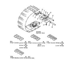 Shantui SD16 Track Shoe Bolts and Nuts 203MA-00062 203MA-00061