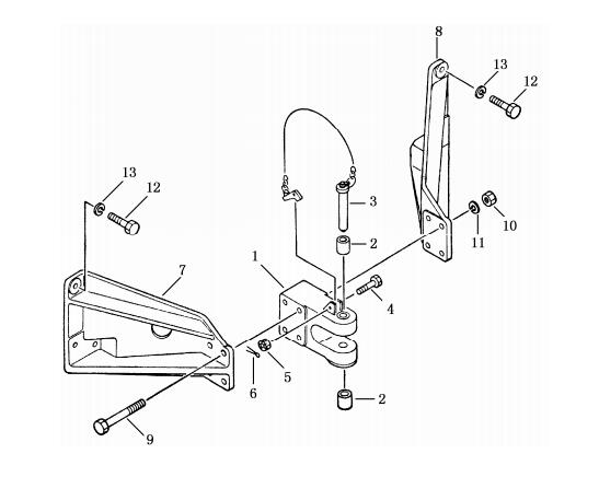 Shantui SD23 Drawbar Assy 154-69-11000