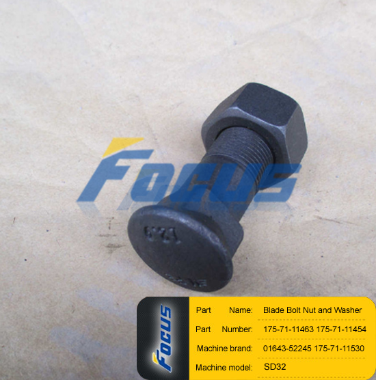 Shantui SD32 Blade Bolt Nut and Washer 175-71-11463 175-71-11454 01643-52245 175-71-11530