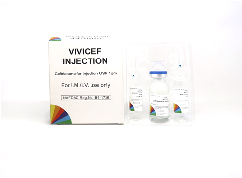 Ceftriaxone Sodium + Water for injection