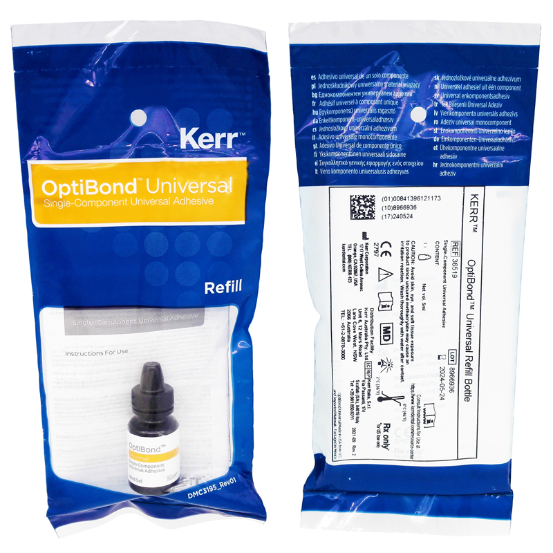 `Kerr Dental OptiBond Single Component Universal Adhesive Bonding Agent 5mL REF 36519