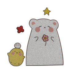 Silver Glitter Heat Transfer Custom Design