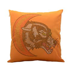 Rhinestone Pillow With Custom Logo