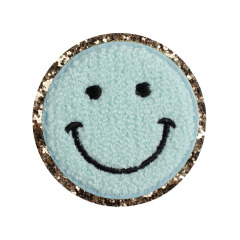 Smile Series Glitter Chenille Patch