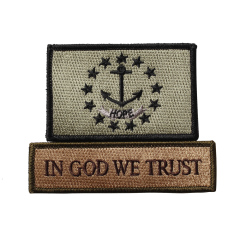 Full Embroidery Patch Hook And Loop Backing