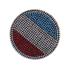 Skull Design Rhinestone Fabric Sticker Skull Design Self Adhesive