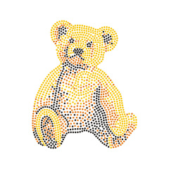 Bear Series Rhinestone Heat Transfer Bling