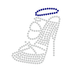Shoes Design Rhinestone Heat Transfer