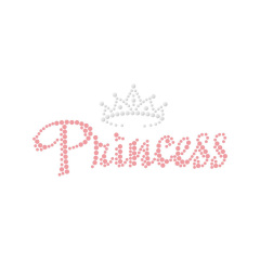 Bling Crown Series Rhinestone Iron On Transfer