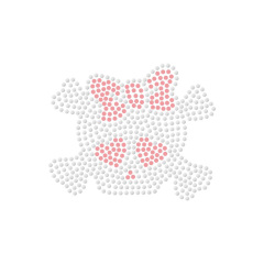 Skull Designs Rhinestone Transfer Wholesale Custom