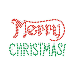 Merry Christmas Series Rhinestone Motif Bling