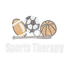 Sport Series Crystal Rhinestone Logo