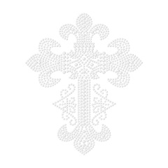 Cross Series Rhinestone Transfer Custom Bling Template