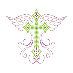Cross Series Rhinestone Transfer Custom Bling Template