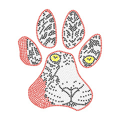 Tiger Series Bling Heat Transfer Rhinestone
