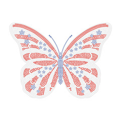 Butterfly Series Rhinestone Heat Transfer Wholesale Custom