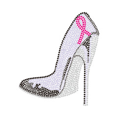 Shoes Design Rhinestone Heat Transfer