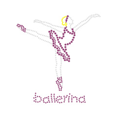 Dance Series Rhinestone Iron On Hot Fix Transfer Bling