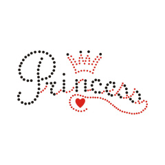 Bling Crown Series Rhinestone Iron On Transfer