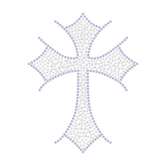 Cross Series Rhinestone Transfer Custom Bling Template