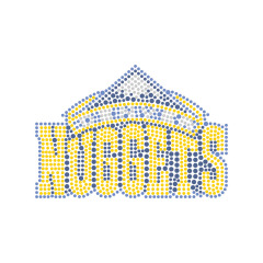Basketball Team Logo Rhinestone Heat Transfer Bling Crystal Hot Fix Iron On Patches
