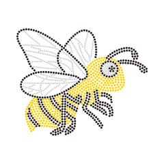 Eagle Bee Snake Bling Design Rhinestone Heat Transfer Custom Motif