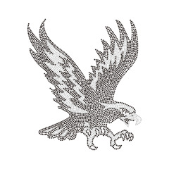 Eagle Bee Snake Bling Design Rhinestone Heat Transfer Custom Motif