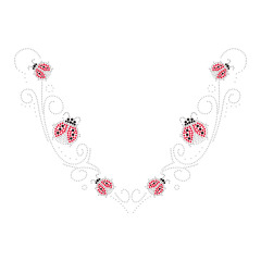 V Neck Rhinestone Heat Transfer Bling Iron On Patches