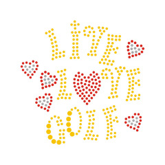 Rhinestone Transfer Hotfix Love Designs