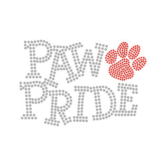 Fire Letter Pattern Rhinestone Transfer Bling