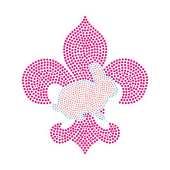 Iris Pattern Collection Design Bling Transfer Rhinestone