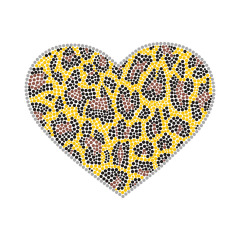 Heart Series Rhinestone Transfer Crystal
