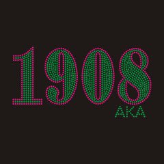 Custom AKA 1908 Rhinestone heat transfer factory