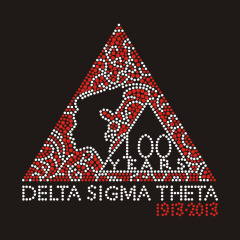 Custom Aka lady Delta Sigma Theta Sorority design