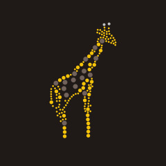 Custom gold giraffe bling rhinestone