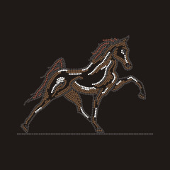Custom bling horse dance