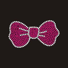 Custom pink Bling Bowknot design