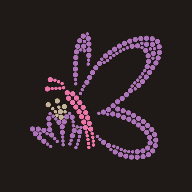 Custom Purple Butterfly Bling Rhinestone