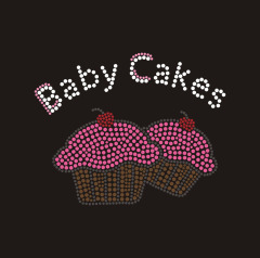 Rhinestone Bling Sparkle Cupcake Cup baby Cake 