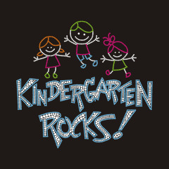 Kindergarten Rocks bling design