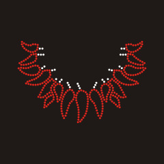 Bling Chili Collar Rhinestone Transfer design