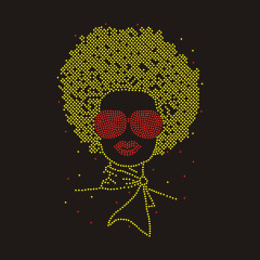 &quot; Afro Girl gold Perm Beautiful Hair &quot;