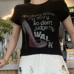 Custom Walking by Faith Hotfix Rhinestone Heat Transfers Wholesale for T-shirts