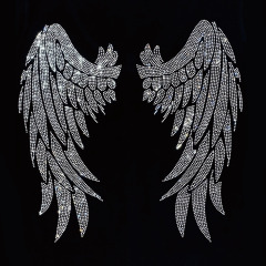 wings rhinestone transfer