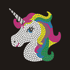 Unicorn pattern rhinestone design