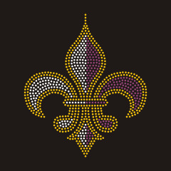 iris red rhinestone design drawing