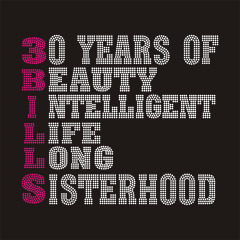 pink word motif rhinestone design