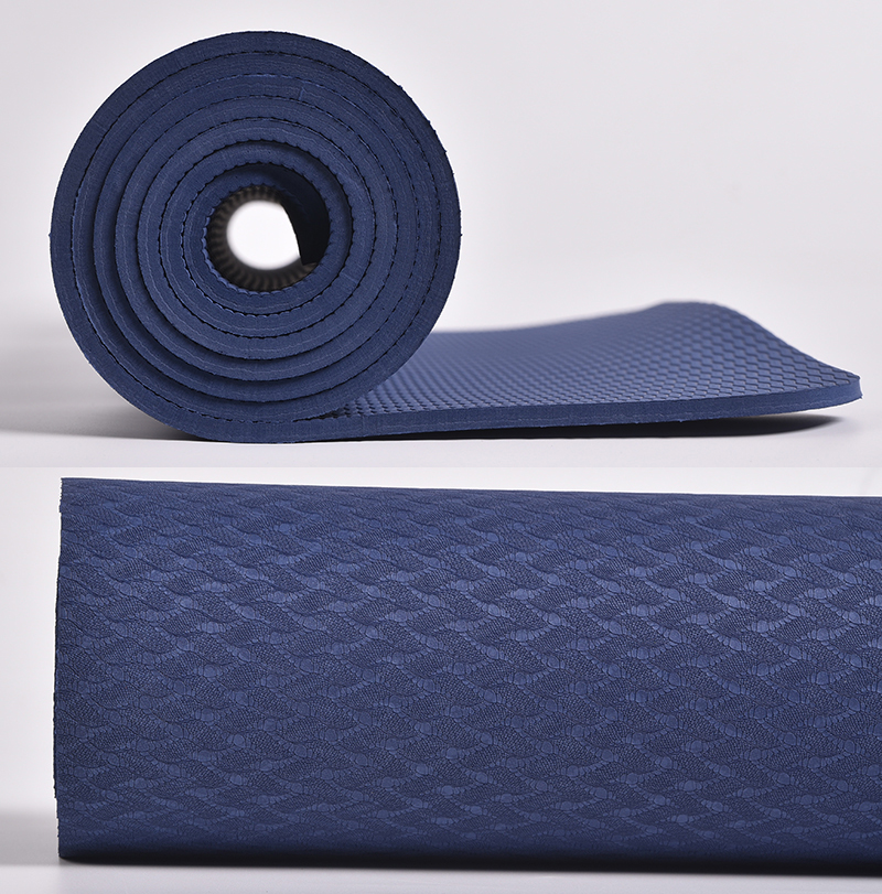 Haiteng Wholesale Fitness Exercise Pilates Mat Single Layer TPE Yoga Mat