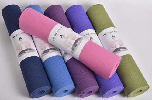 Haiteng Wholesale Fitness Exercise Pilates Mat Single Layer TPE Yoga Mat